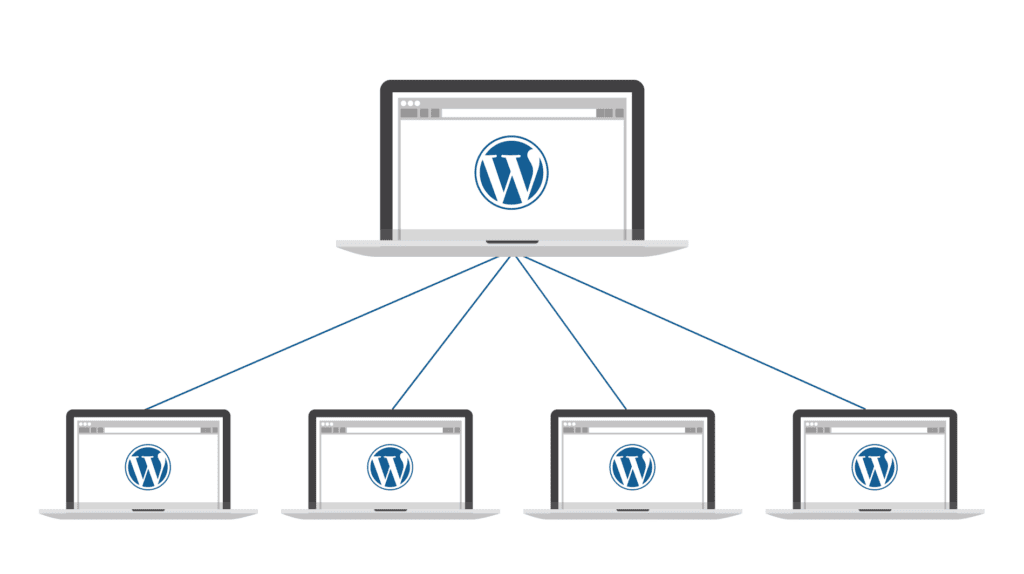 WordPress multisite structure